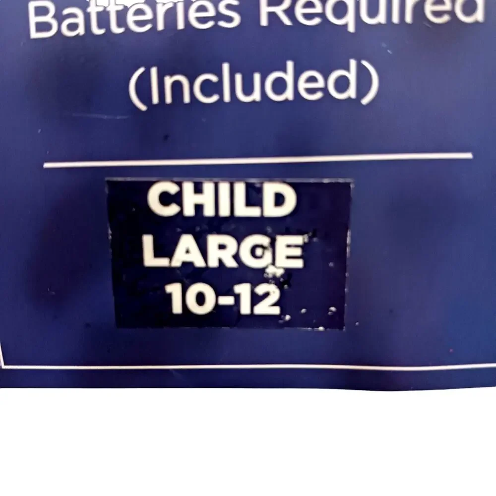 Alien‎ Costume CHILD Sz L 12-14 LIGHTS UP Space Creature w Batteries Halloween